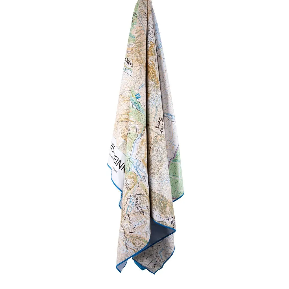 吸水快乾地圖毛巾 SoftFibre Ordnance Survey Travel Towel