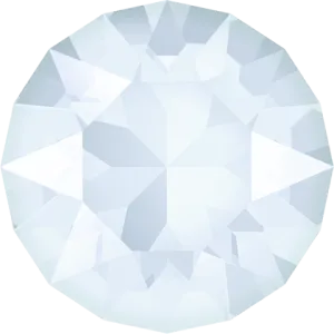 1028 & 1088 Swarovski Chaton & Round Stones, Crystal Powder Blue Unfoiled (001 L104)