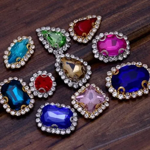 10x14mm Oval Pointed Back Rhinestones Glass Jewels clear point crystal Nail Art Craft Supply clear 50pcs 10183850