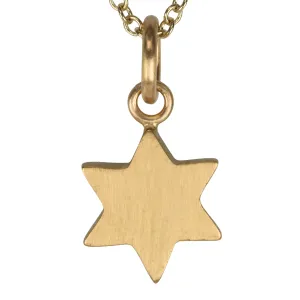 20K Gold Six-Pointed Star Pendant