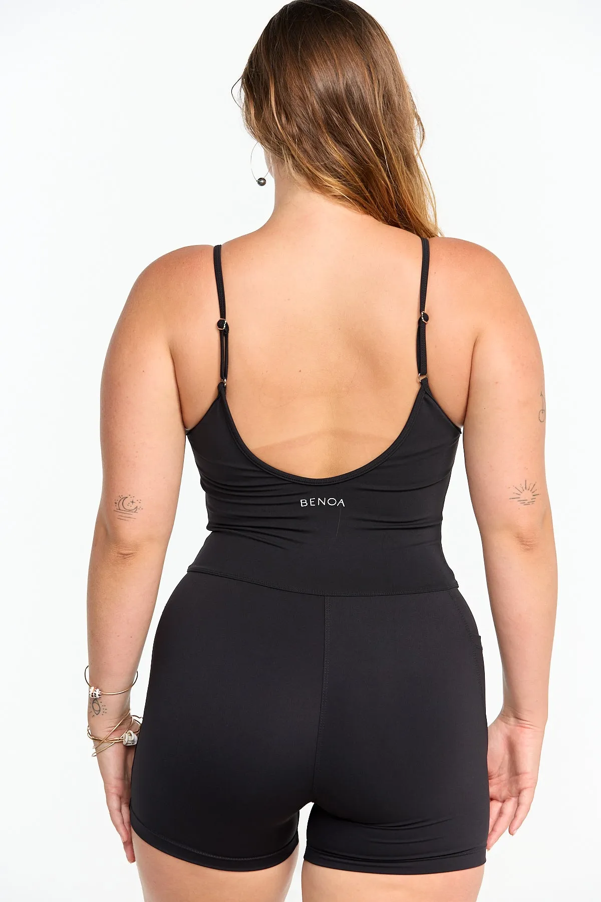 3" Active Romper - Black