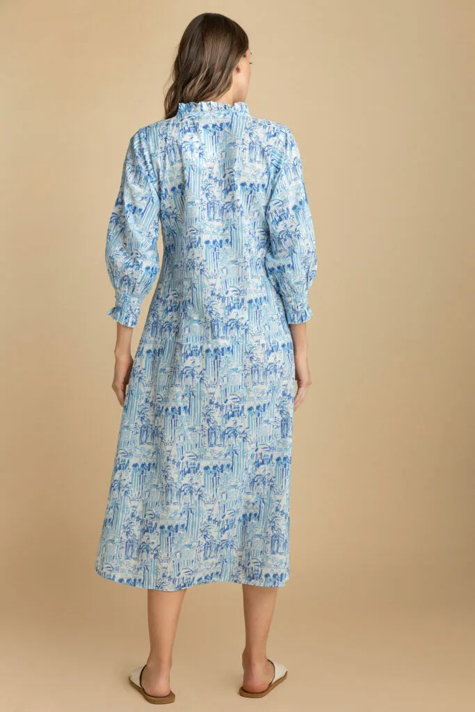 Amaya Bryony Embroidered Cotton Midi Dress
