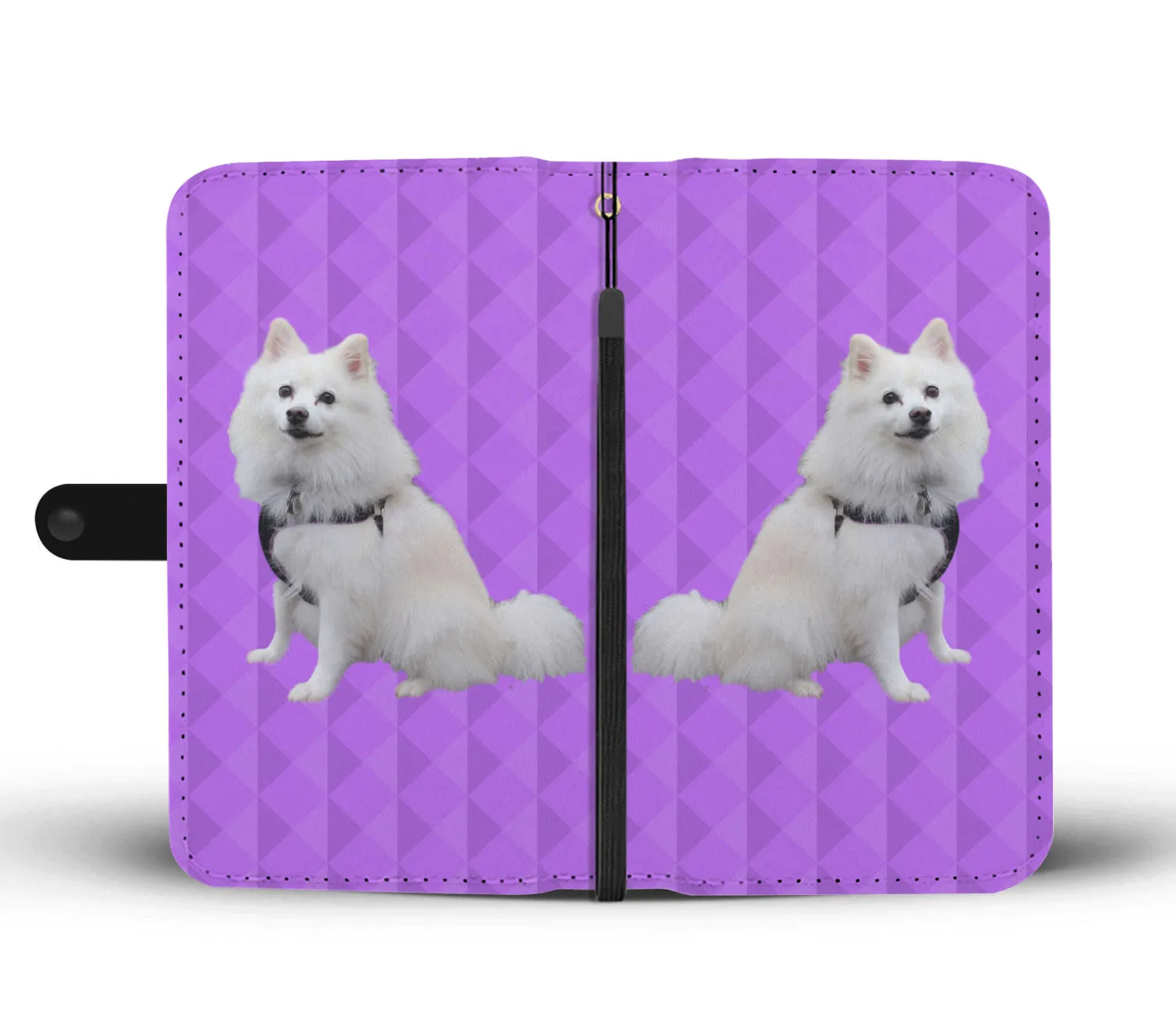 American Eskimo Phone Case Wallet