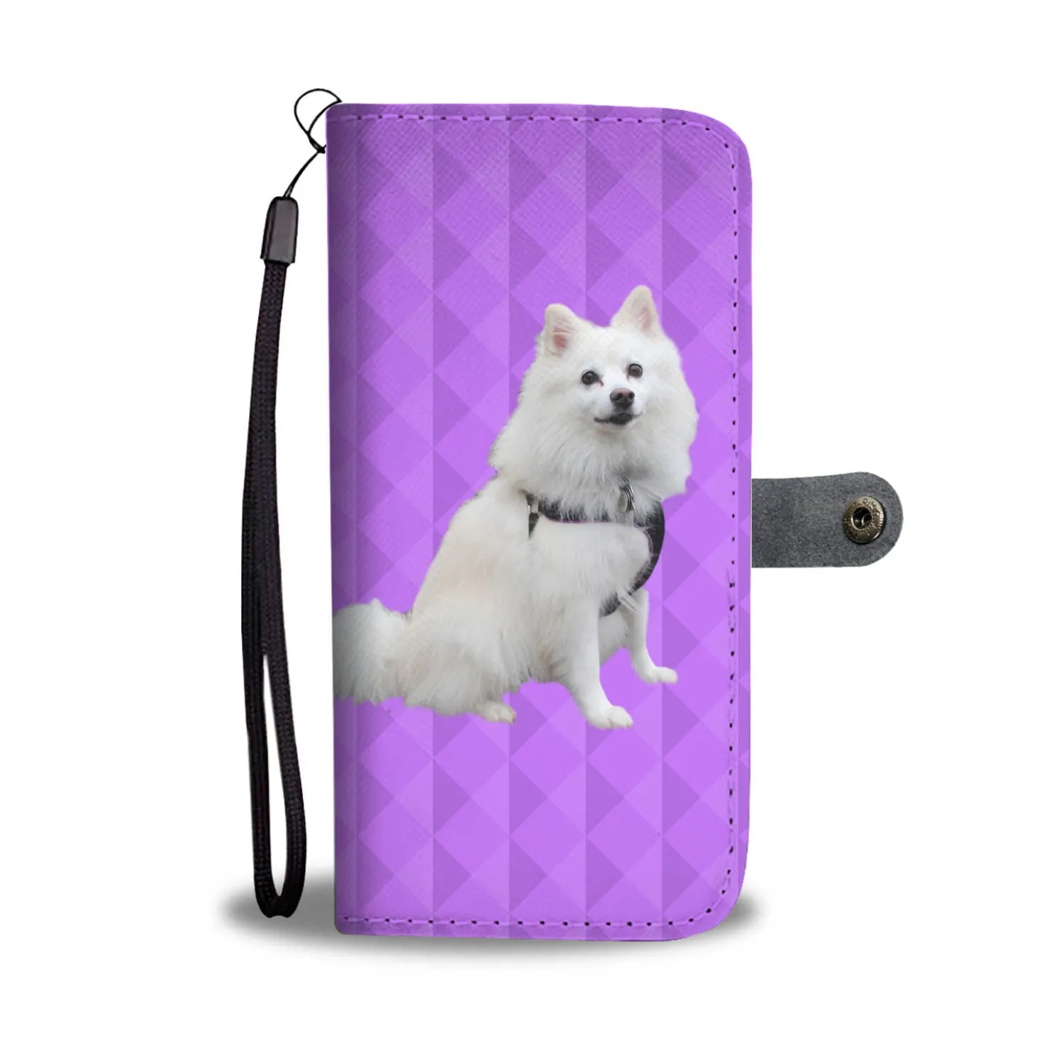 American Eskimo Phone Case Wallet