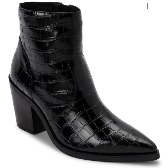 Aqua CollegeQuiana Waterproof Bootie Black Croc