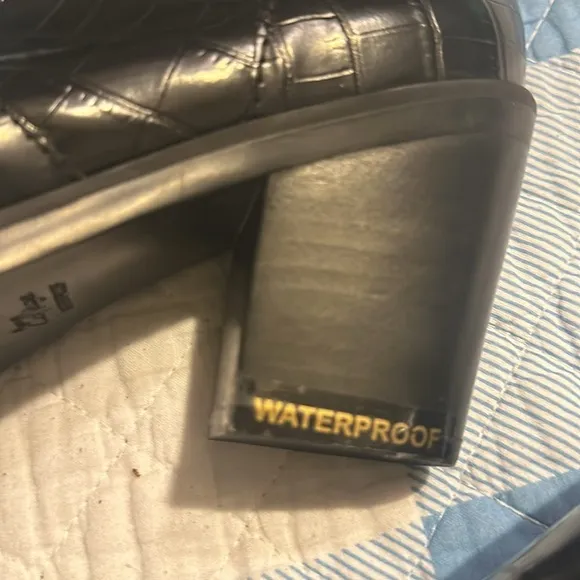 Aqua CollegeQuiana Waterproof Bootie Black Croc