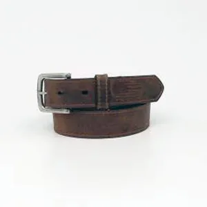 Ariat Kids Brown Embossed USA Flag Belt