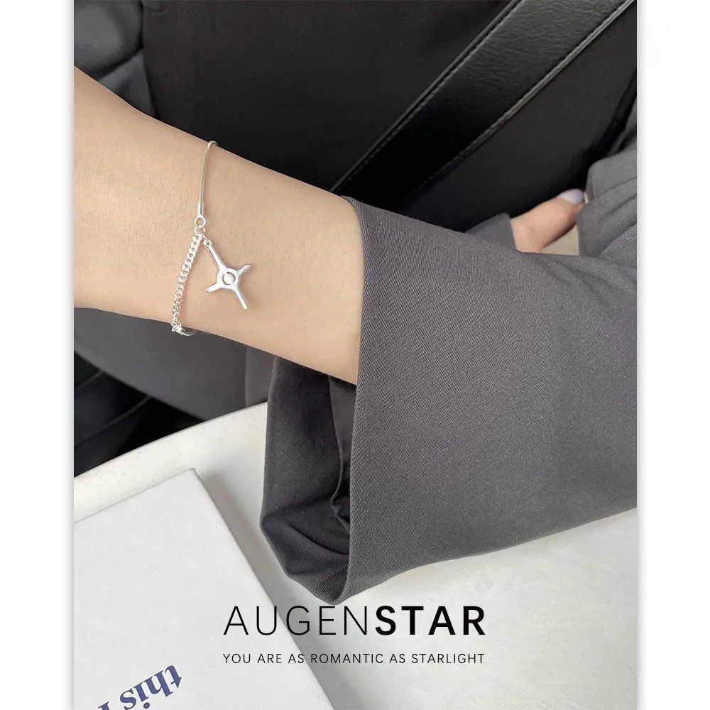 ASR | Four Pointed Star Cross Pendant Bracelet