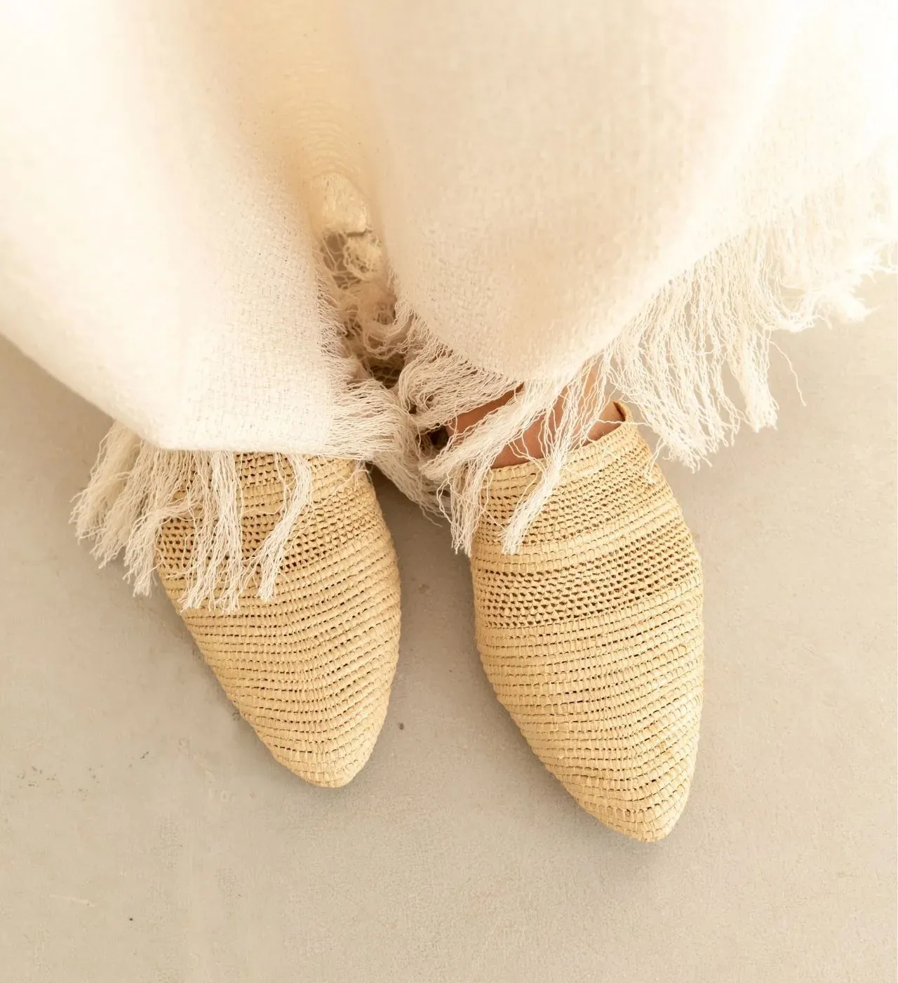 Babouche Tayri Neutral Beige
