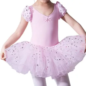 Ballet leotard with tutu and glitter