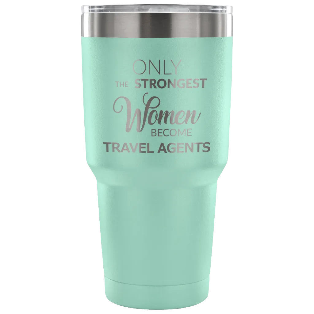 Best Travel Agent Gifts Funny Tumbler Double Wall Vacuum Insulated Hot Cold Travel Mug Coffee Cup 30oz BPA Free