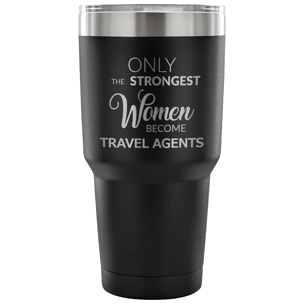 Best Travel Agent Gifts Funny Tumbler Double Wall Vacuum Insulated Hot Cold Travel Mug Coffee Cup 30oz BPA Free