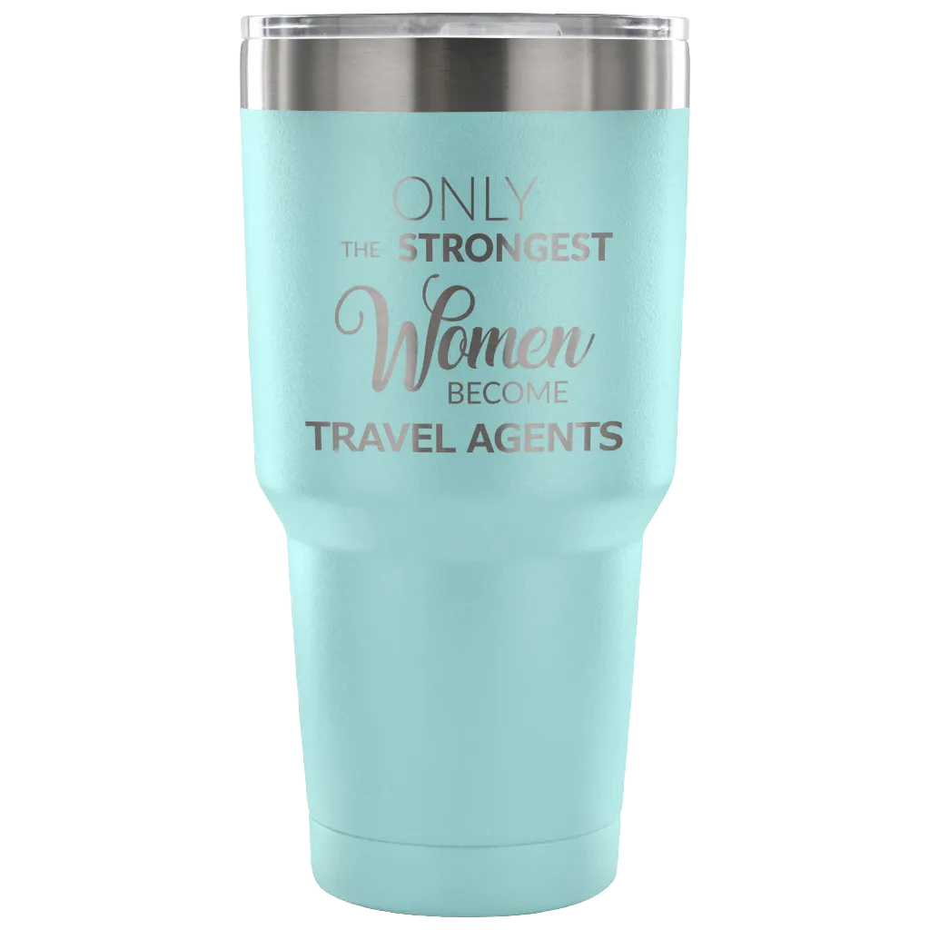 Best Travel Agent Gifts Funny Tumbler Double Wall Vacuum Insulated Hot Cold Travel Mug Coffee Cup 30oz BPA Free
