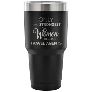 Best Travel Agent Gifts Funny Tumbler Double Wall Vacuum Insulated Hot Cold Travel Mug Coffee Cup 30oz BPA Free