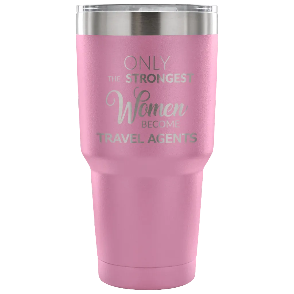 Best Travel Agent Gifts Funny Tumbler Double Wall Vacuum Insulated Hot Cold Travel Mug Coffee Cup 30oz BPA Free