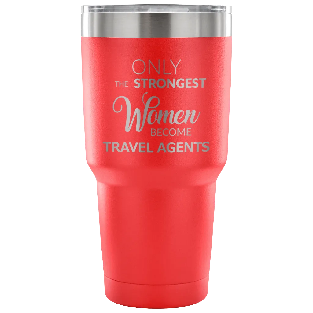 Best Travel Agent Gifts Funny Tumbler Double Wall Vacuum Insulated Hot Cold Travel Mug Coffee Cup 30oz BPA Free