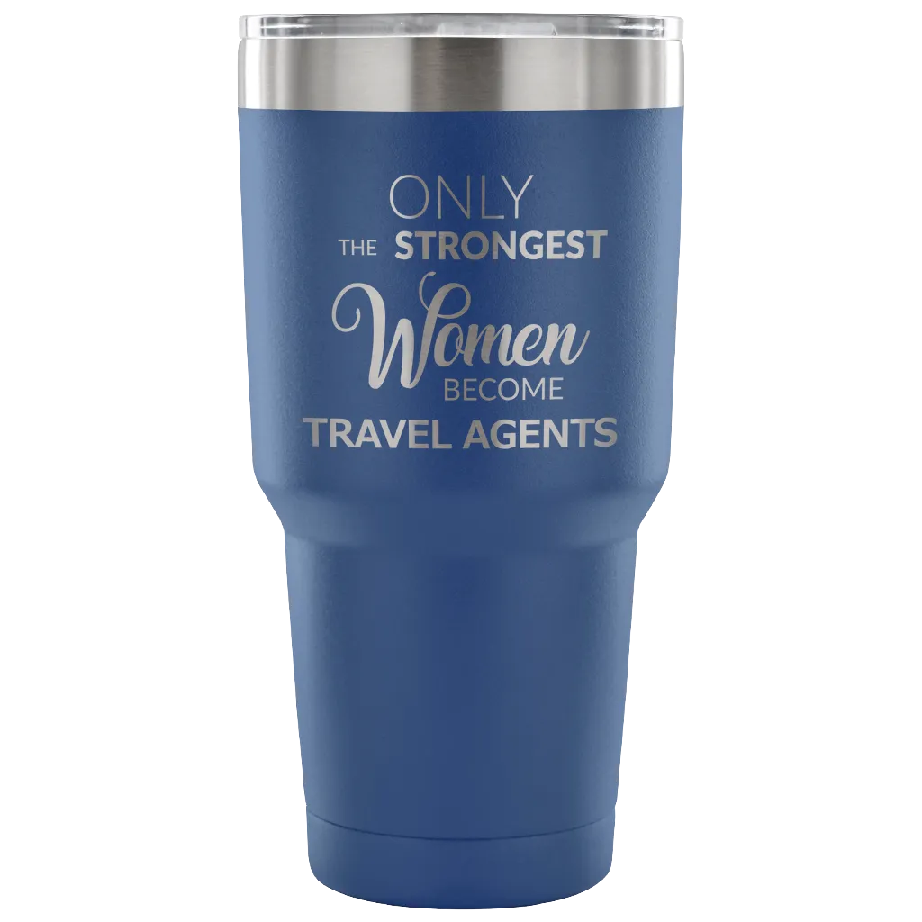 Best Travel Agent Gifts Funny Tumbler Double Wall Vacuum Insulated Hot Cold Travel Mug Coffee Cup 30oz BPA Free