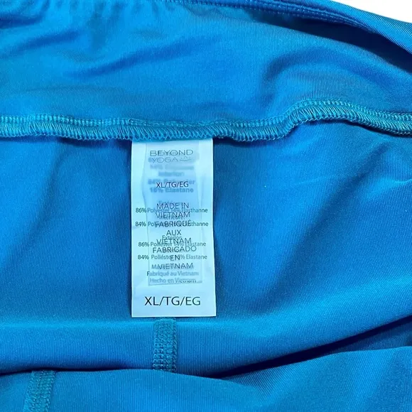 Beyond Yoga Woven Stretch Skirt Skort Size XL Turquoise Modest Pleated Pockets