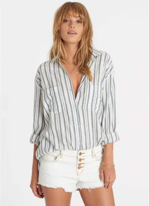 Billabong Women's Easy Moves Stripe Buttondown Top | Capri