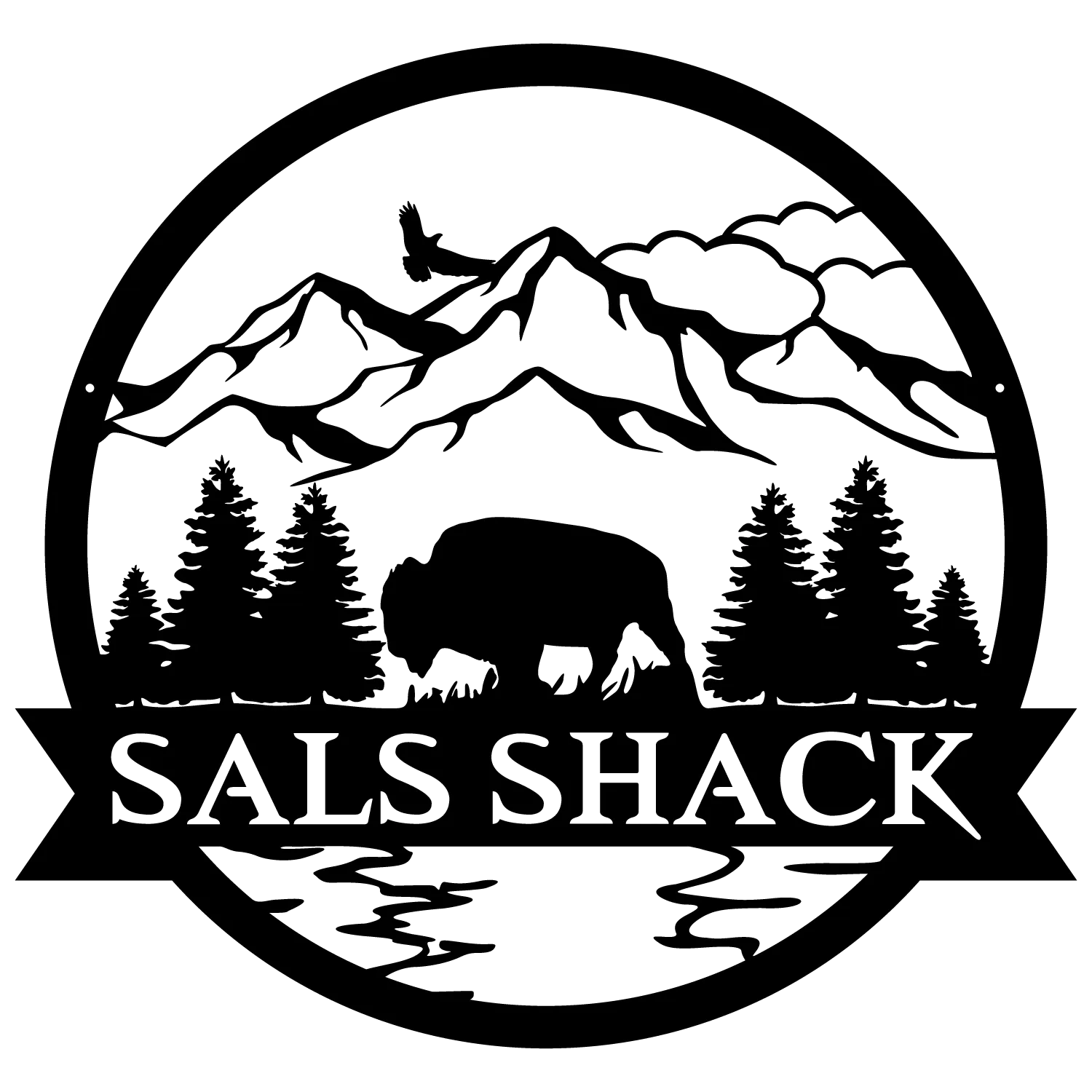 Bison Outdoor Monogram