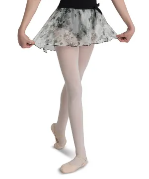 Black and White Butterfly Print Dance Skirt