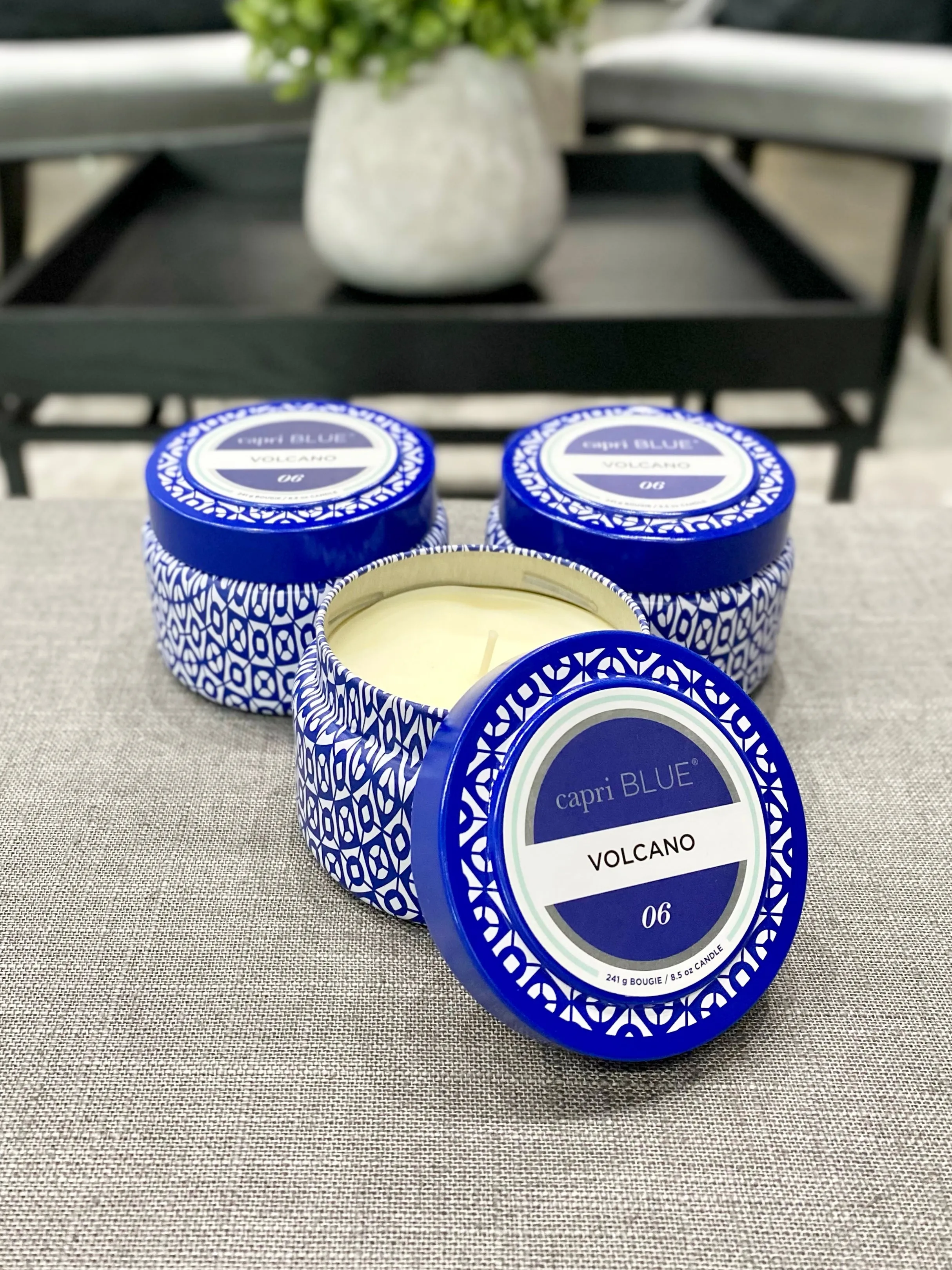 Blue Printed Travel Tin