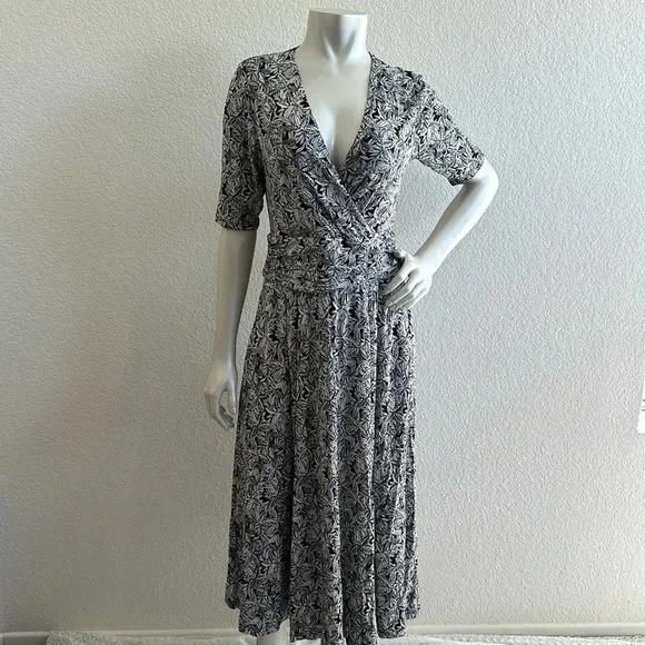 Boden Ruched Waist Jersey Midi Dress size 8R