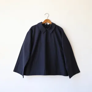 Bon Pointed Collar Shirt - Navy
