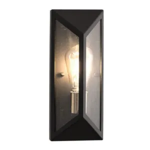 Brightstar L524 BLACK Metal and Clear Speckled Glass