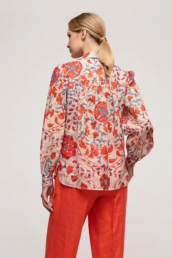 BRILLA WIDE FLORAL PATTERN SHIRT