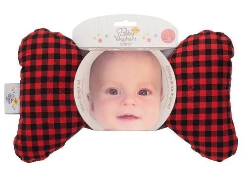Buffalo Plaid Baby Elephant Ears Headrest Pillow