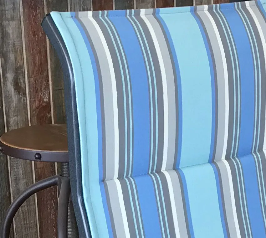 Cabo Sling High Back Dining Swivel Rocker in Sail Away Aqua