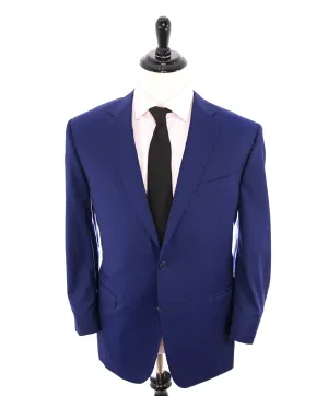 CANALI - "TRAVEL / Natural Comfort" Cobalt Blue Notch Lapel Suit - 46R