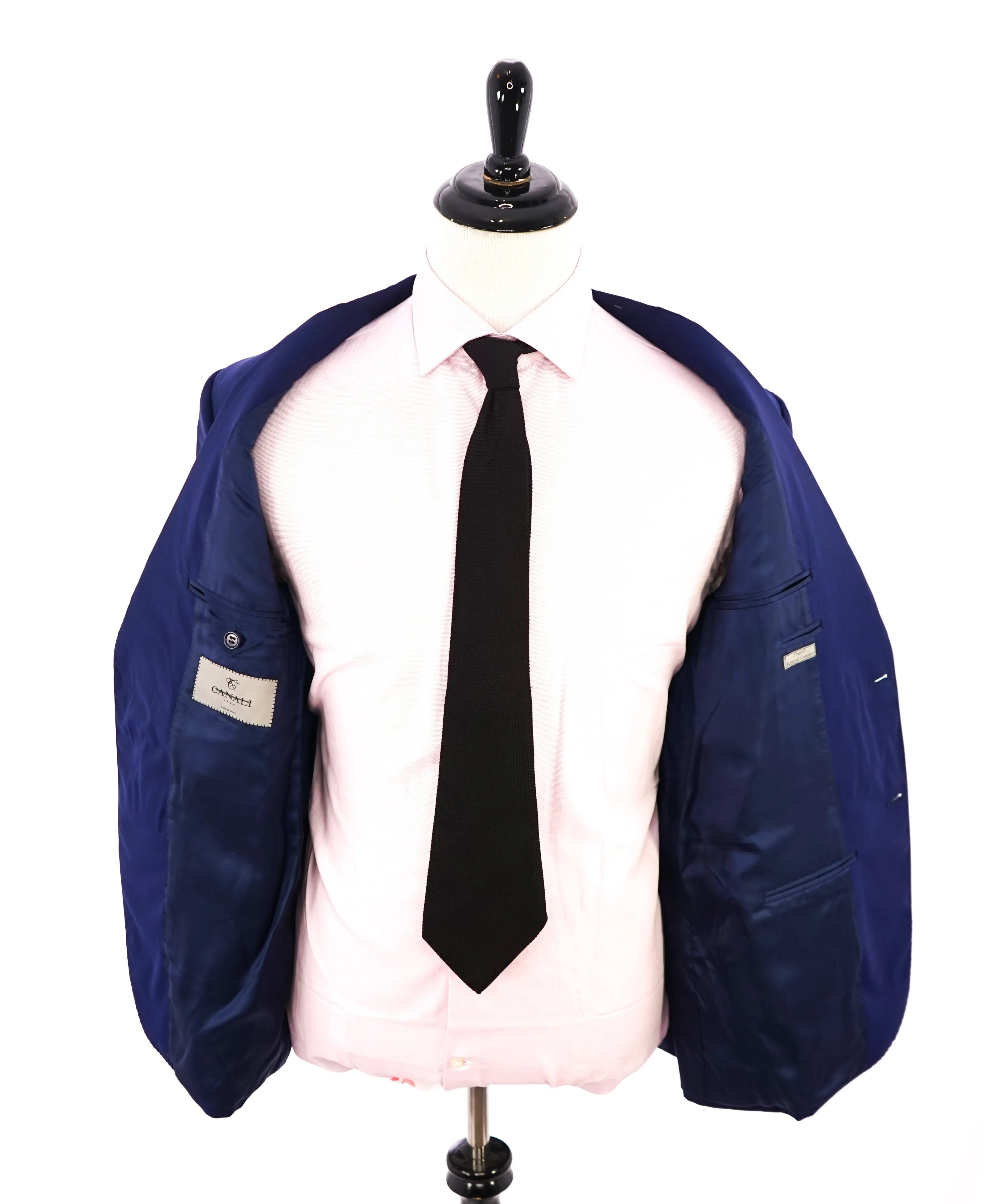 CANALI - "TRAVEL / Natural Comfort" Cobalt Blue Notch Lapel Suit - 46R
