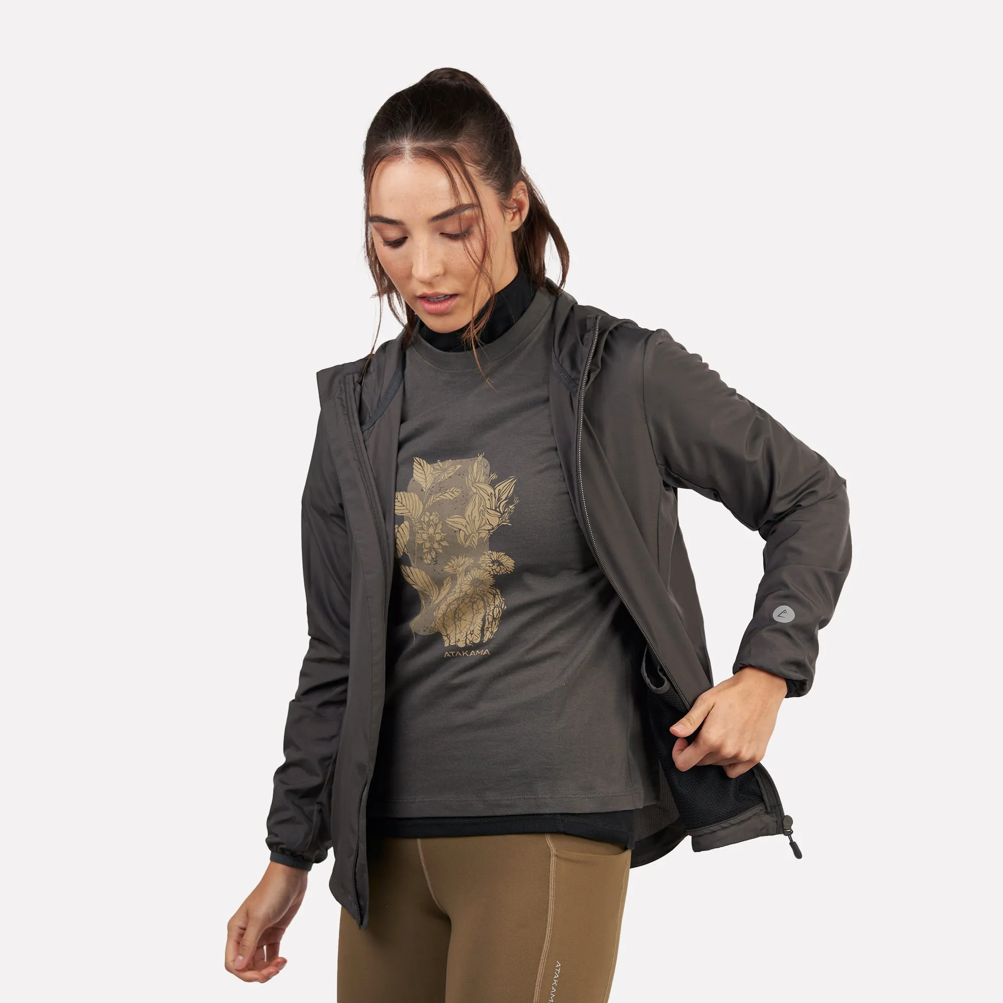 Chaqueta Cortaviento Ultraligero mujer Declive Atakama Outdoor