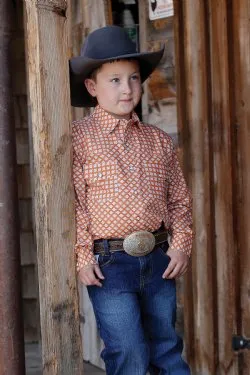 CLMTW7020090 Cinch Boys L/S Print