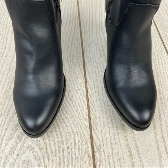 Code West Hugs N Kisses Fringe Western Boots 9M Black Faux Leather $110