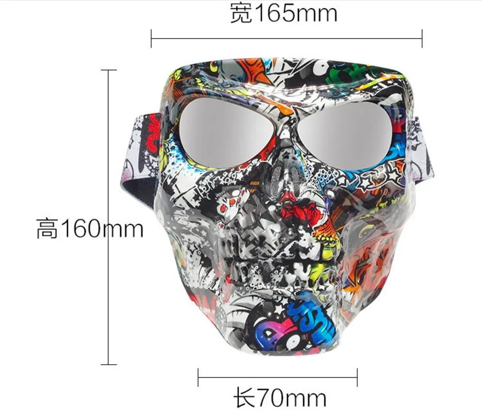 Cool  Riding Eye Protector Mask Halloween Decorative Prop 02_One size