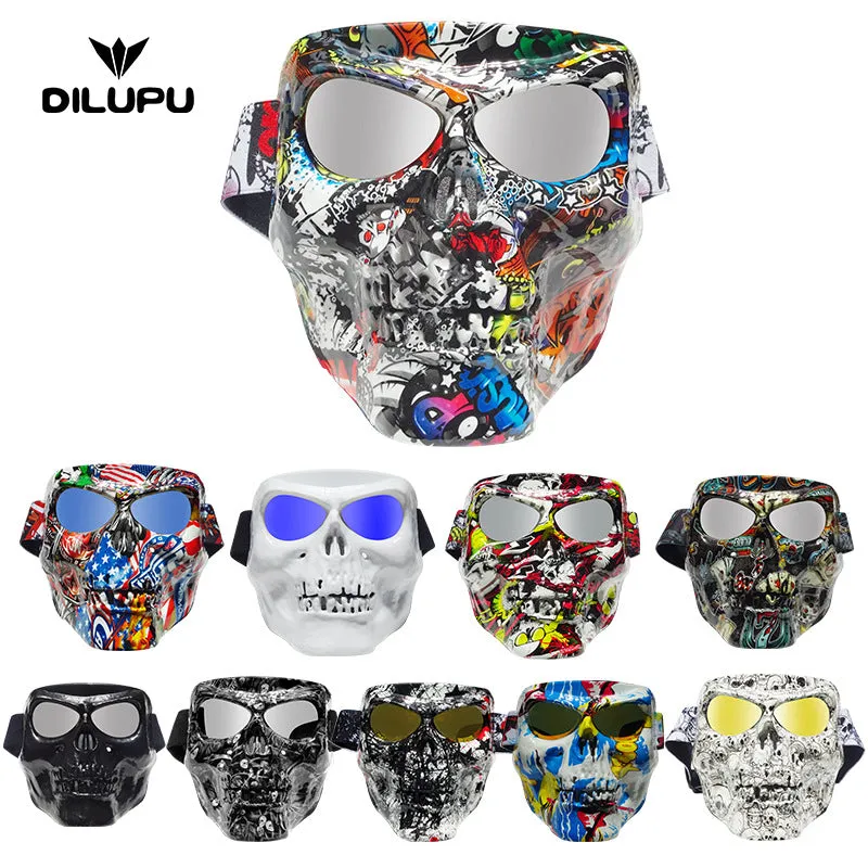 Cool  Riding Eye Protector Mask Halloween Decorative Prop 02_One size