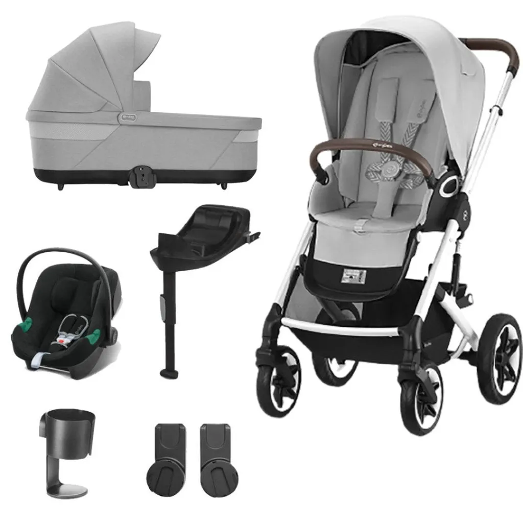 CYBEX Talos Comfort Travel System with ATON B2 - Lava Grey