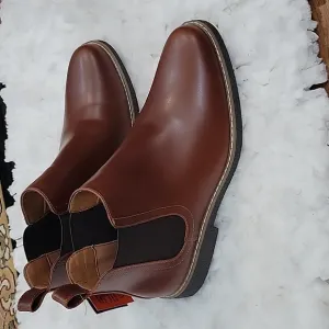 DEER STAGS ZANE CHELSEA BOOT BROWN KIDS 7 YOUTH NEW