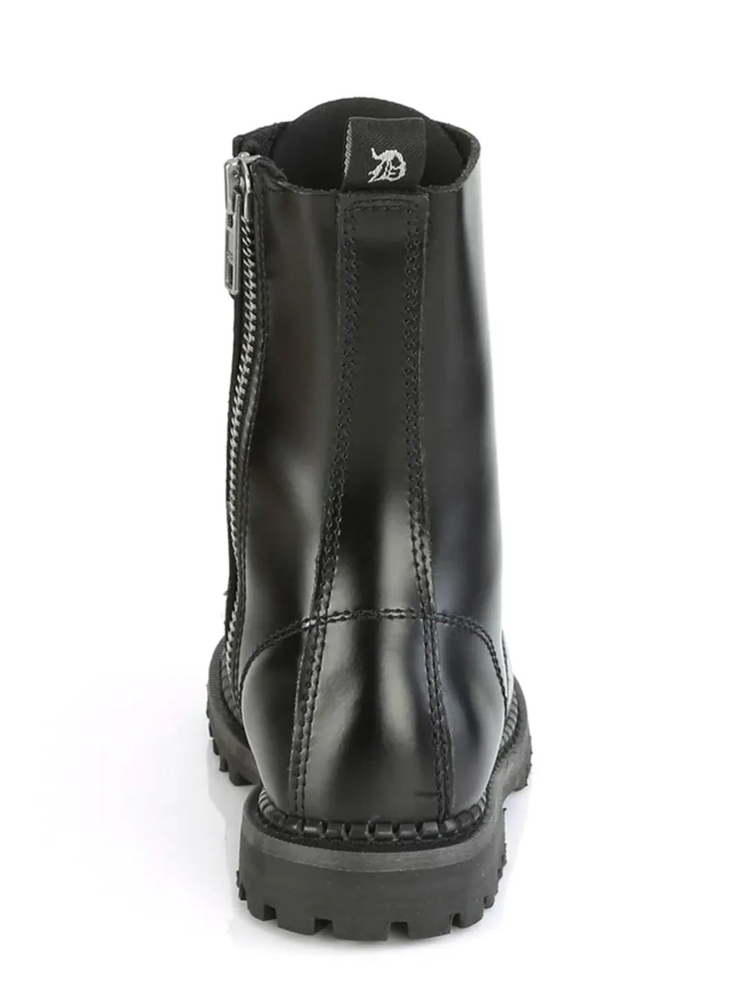 DEMONIA RIOT-10 - BLACK LEATHER ✰ PRE ORDER ✰