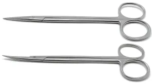 Dental Kelly Scissors straight and curved 6.5” set