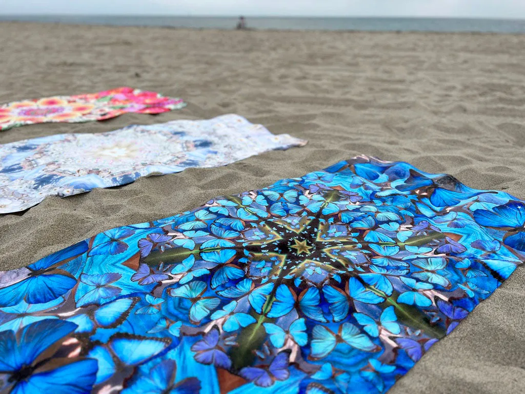 DESTINY // Blue Butterfly Towel