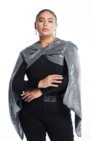 Dioclea | Glamorous Twist: Curve Sequin Shrug