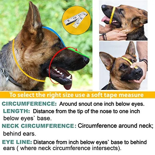 Dog Chrome Metal Muzzles Wire Basket Adjustable Leather Straps German Shepherd Reinforced (№3) Snout Circumference is 13.7-14.5 in, Length is 4.9-5.3 in.