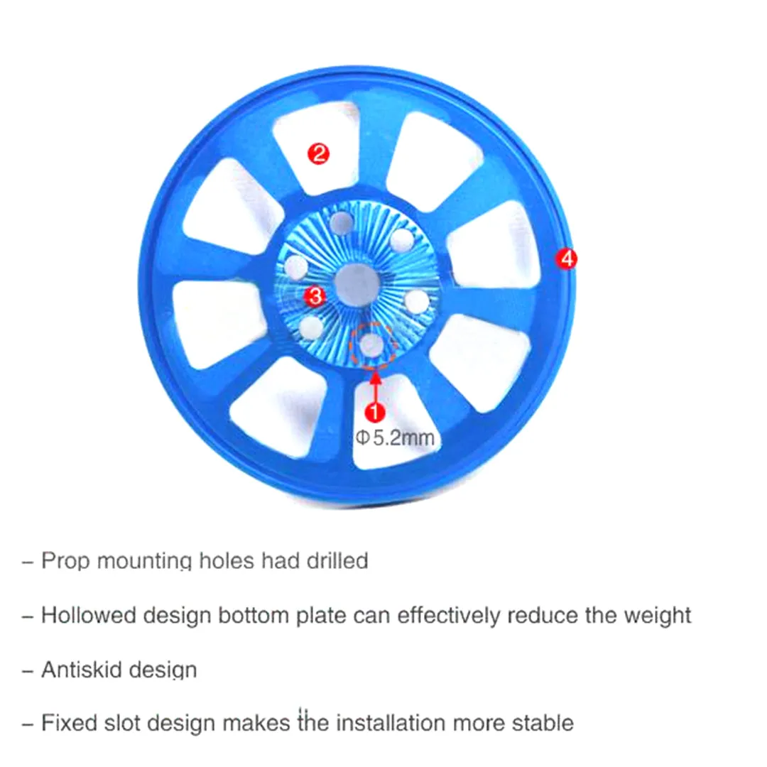 Drilled Pointed Aluminum Alloy Spinner with for DLE111/Sbach Airplane
