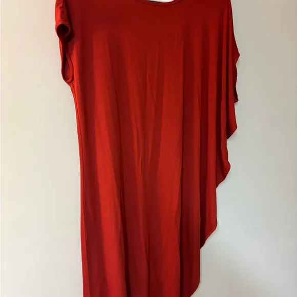 Eileen Fisher Serno Ballet Neck Asymmetrical shift dress XS/TP Lightweig…