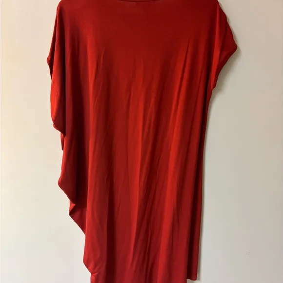 Eileen Fisher Serno Ballet Neck Asymmetrical shift dress XS/TP Lightweig…