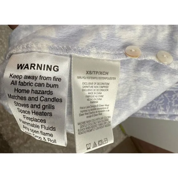Eileen West Long Sleeve Microfleece Ballet Gown Size Extra Small